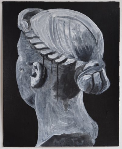Belladonna: Nodus  Vitta, 2014 (olieverf en acryl op papier) door Cathy Lomax