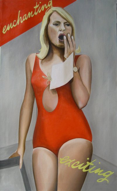 Betoverend, opwindend, 2007 (olieverf op linnen) door Cathy Lomax