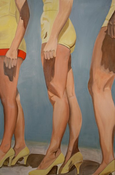 Benen, 2007 (olieverf op doek) door Cathy Lomax