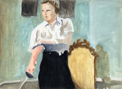 Het plot (Parijs 1934), 2011 (olieverf op papier) door Cathy Lomax