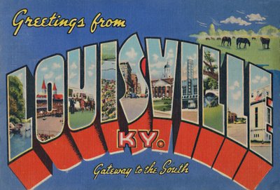 Groeten uit Louisville Ky. - Poort naar het Zuiden, 1942 door Caufield and Shook