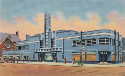 Greyhound Bus Terminal, 1942 door Caufield and Shook