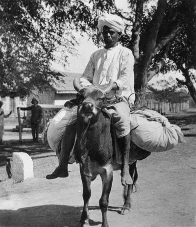 De wasman, India, eind 19e of begin 20e eeuw door Cavanders Ltd