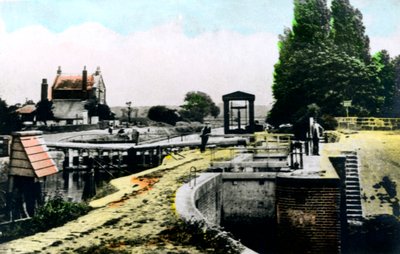 Teddington Lock, Richmond, Londen, 1926 door Cavenders Ltd