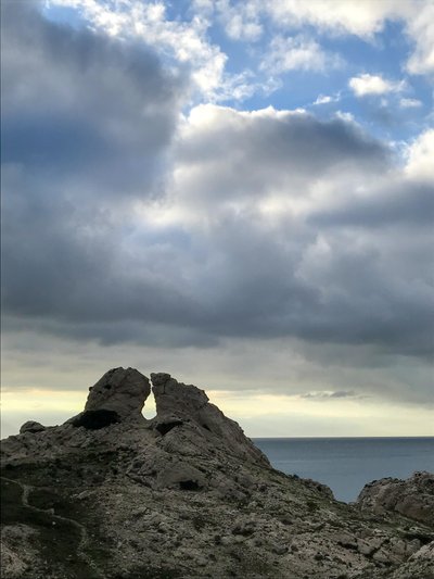 Landschap - Lucht en zee, 2019 (foto) door Cécile Jamet