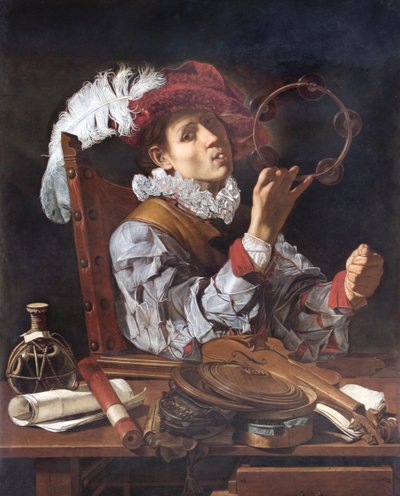 Een Muzikant, ca. 1610 door Cecco de Caravaggio
