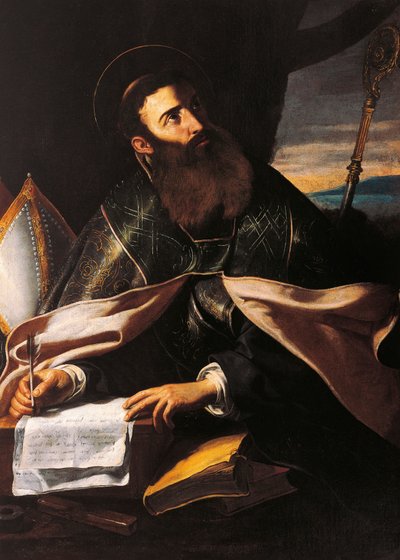 Portret van St. Augustinus van Hippo door Cecco de Caravaggio
