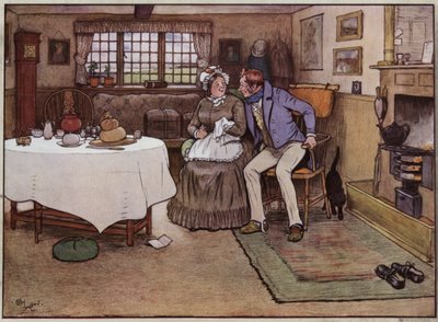 Illustratie voor The Pickwick Papers door Cecil Aldin door Cecil Charles Windsor Aldin