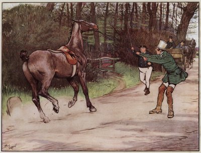 Illustratie voor The Pickwick Papers door Cecil Aldin door Cecil Charles Windsor Aldin