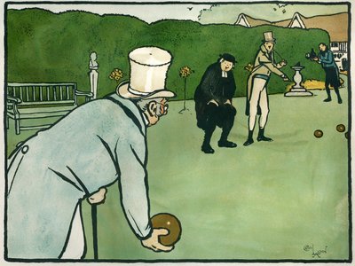 Oude Engelse sporten en spellen: Bowls door Cecil Charles Windsor Aldin