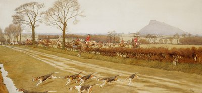 De Cheshire - Weg van Tattenhall door Cecil Charles Windsor Aldin