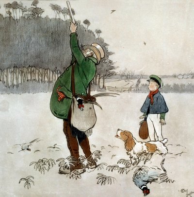 De jager die eenden schiet door Cecil Charles Windsor Aldin