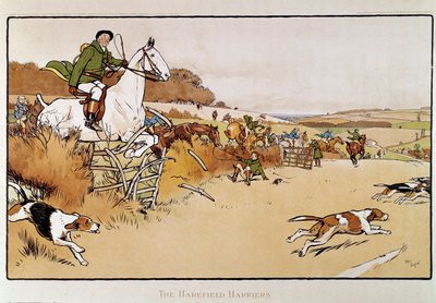 Aquarel door Cecil Aldin (1870-1935) 19e eeuw door Cecil Charles Windsor Aldin