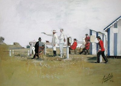 De schietbaan, Bisley Camp door Cecil Cutler