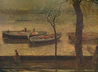 Battersea Reach, ca. 1870, ca. 1915 door Cecil Gordon Lawson