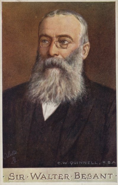 Sir Walter Besant (1836-1901), Engels romanschrijver en historicus door Cecil Watson Quinnell