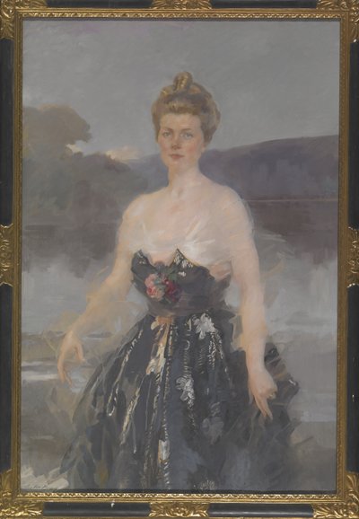 Portret van Catherine (Eddy) Beveridge - Lady Primrose Portret door Cecilia Beaux