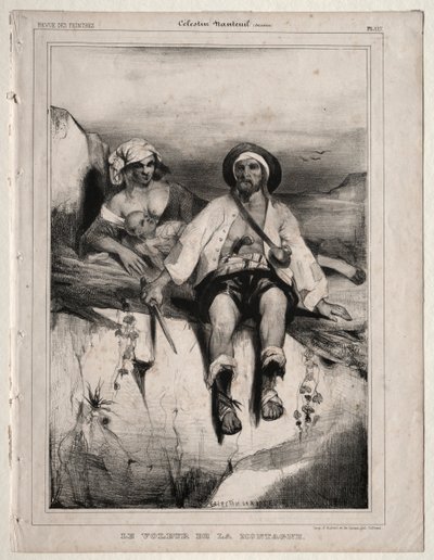 De rover van de berg door Celestin Francois Nanteuil