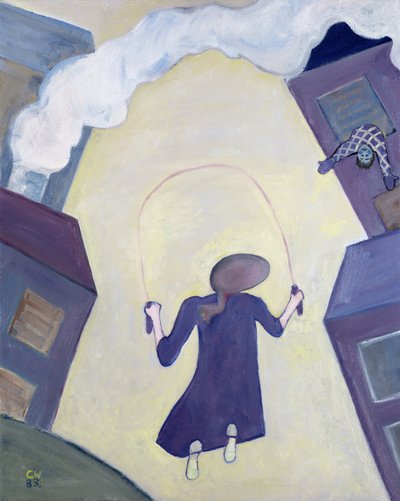 Het springtouw, 1983 door Celia Washington
