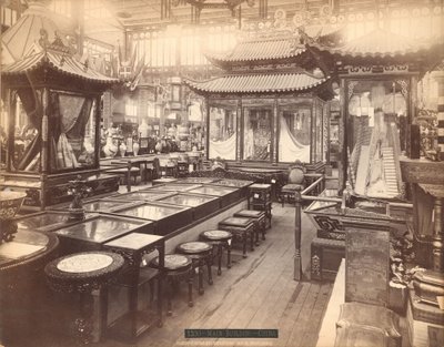 Chinese sectie - Hoofdgebouw, Philadelphia Centennial Exposition door Centennial Photographic Co.