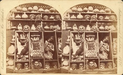 Peruaanse mummies en aardewerk door Centennial Photographic Co.