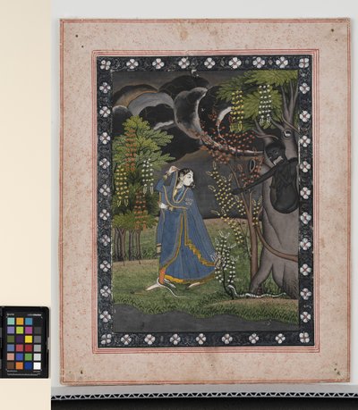 Abhisarika Nayika, c.1820 door Central Indian School