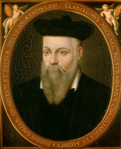Portret van Michel de Nostradamus, bekend als Nostradamus, astroloog door Cesar Nostradamus