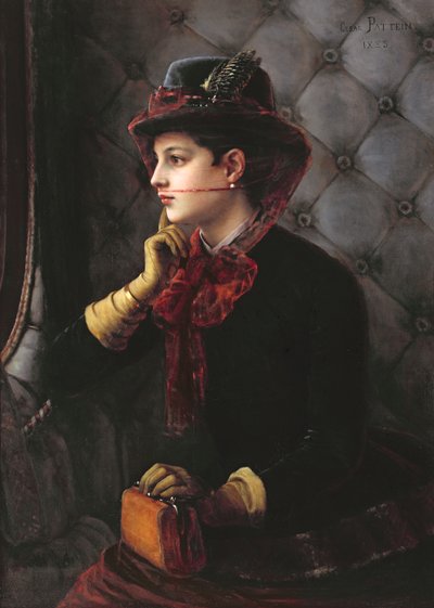 Het vertrek, 1885 door Cesar Pattein