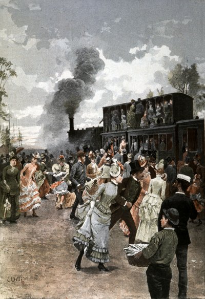 De zondagstrein door Cesare Auguste Detti
