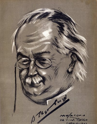David Lloyd George (1863-1945), Britse politicus. Cartoon door Cesare Musacchio (geboren 1882) door Cesare Annibale Musacchio