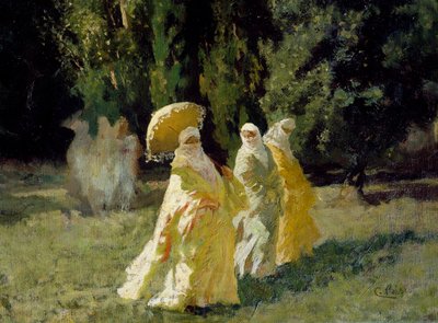 De favorieten in het park door Cesare Biseo