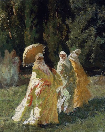 De favorieten in het park door Cesare Biseo