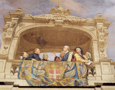 Detail uit Allegorie van Italië door Cesare Mariani