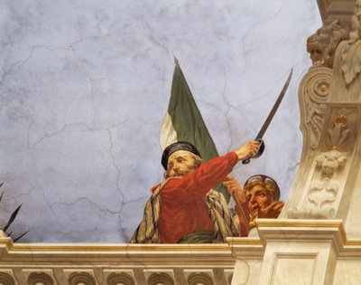 Detail (Allegorie van Italië) door Cesare Mariani