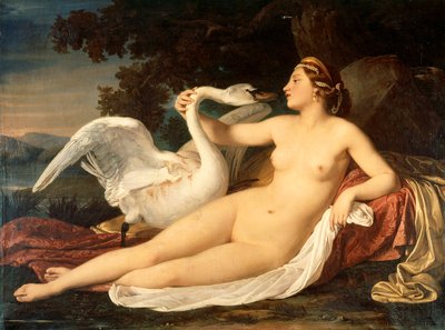 Leda en de zwaan door Cesare Mussini