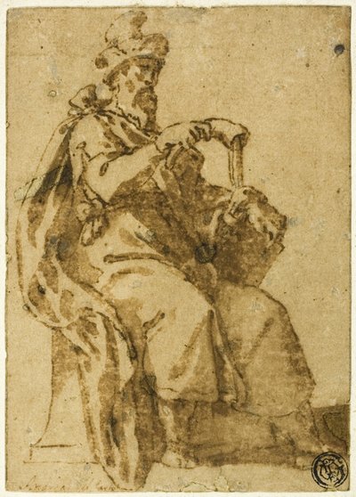 Samuel op de troon door Cesare Nebbia