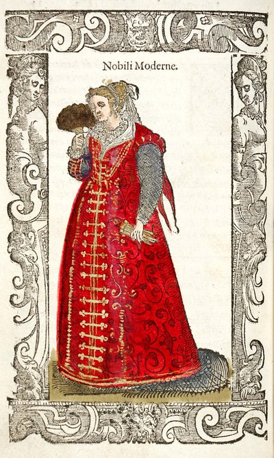 Nobili Moderne. Uit: De gli habiti antichi et moderni, 1598 door Cesare Vecellio