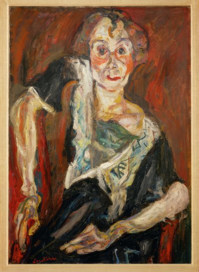 De oude actrice door Chaim Soutine