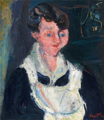 La Soubrette (Wachtende dienstmeid), ca. 1933 (olieverf op doek) door Chaim Soutine