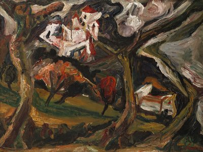 Landschap, c.1919 door Chaim Soutine