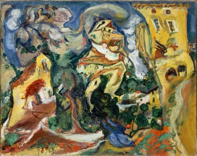 Het dorp, ca. 1923 door Chaim Soutine