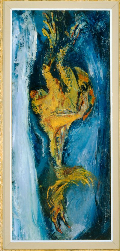 Le coq - een haan ... (schilderij op doek) door Chaim Soutine