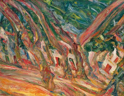 Platanen in Ceret door Chaim Soutine