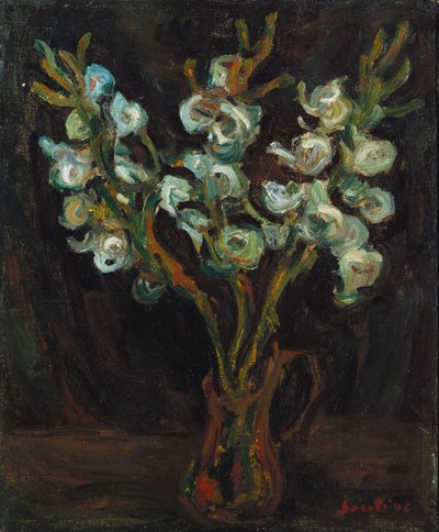 De blauwe gladiolen, ca. 1929 door Chaim Soutine