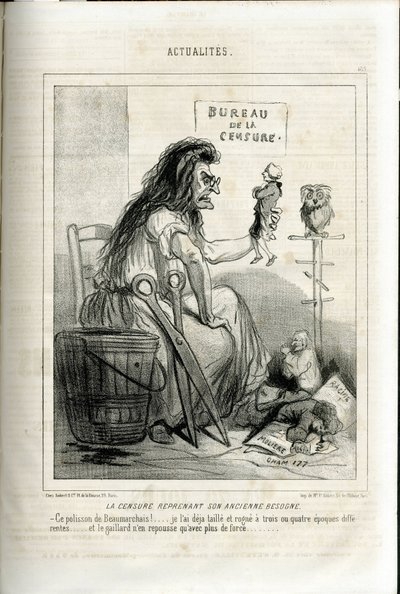 Illustratie van Cham in Le Charivari door Amédée de Noé