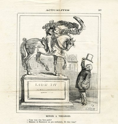 Illustratie van Cham (1819-1879) in Le Charivari door Amédée de Noé