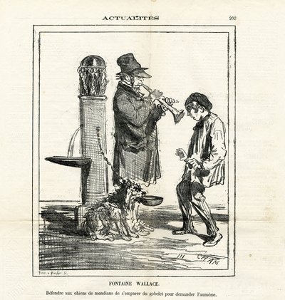 Illustratie van Cham in Le Charivari door Amédée de Noé