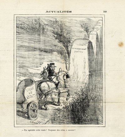 Illustratie van Cham (1819-1879) in Le Charivari door Amédée de Noé