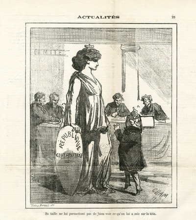 Illustratie van Cham (1819-1879) in Le Charivari door Amédée de Noé