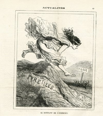 Illustratie van Cham (1819-1879) in Le Charivari door Amédée de Noé